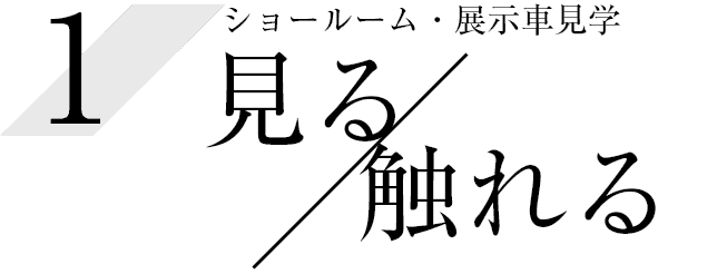 見る／触れる